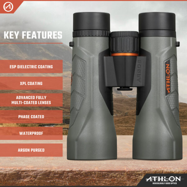 Athlon Optics Argos G2 12x50 HD Binoculars - Image 3