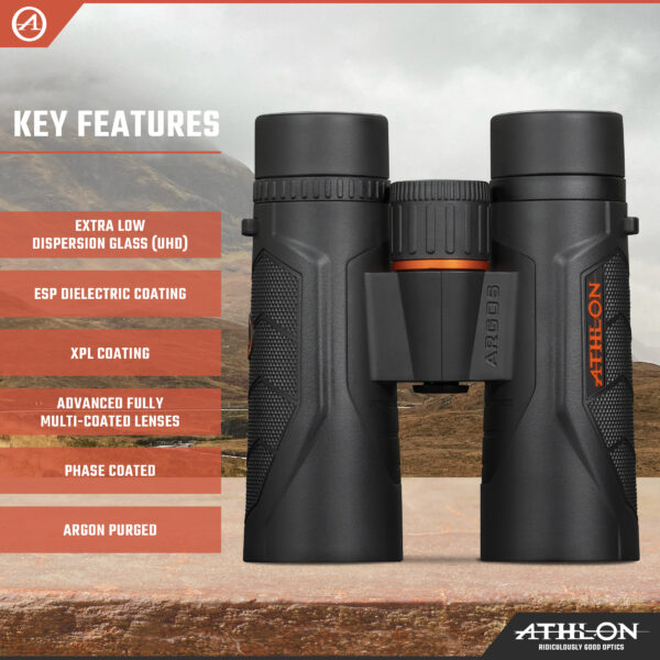 Athlon Optics Argos 8x42 UHD Binoculars - Image 3