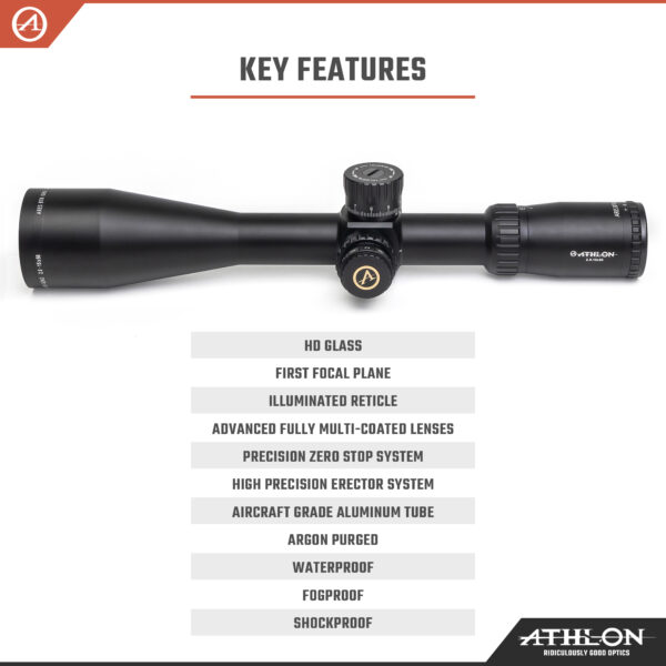 Athlon Optics Ares BTR GEN2 2.5-15x50 Direct Dial, Side Focus, 30mm, FFP, APRS5, IR - MIL - Image 2