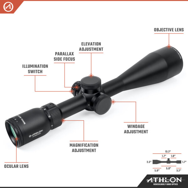 Athlon Optics Argos HMR 4-20x50 BDC 600A SFP IR Reticle - Image 3