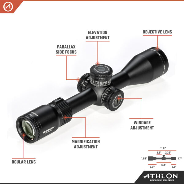 Athlon Optics Heras SPR 2-12x42 AAGR1 SFP MOA Reticle - Image 3