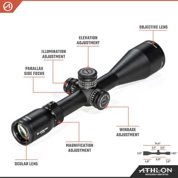 Athlon Otpics Heras SPR 6-24x56 APLR7 SFP IR MOA Reticle - Image 3