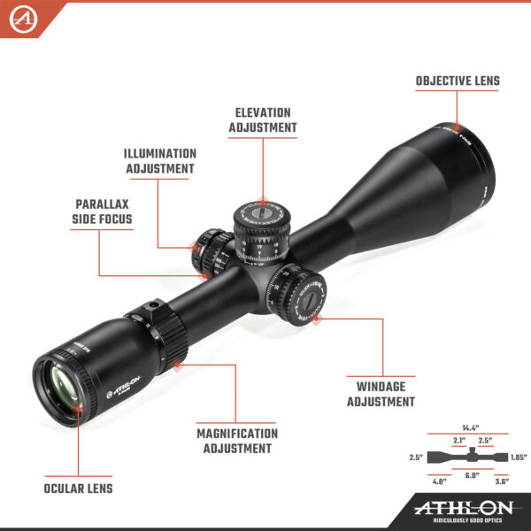 Athlon Optics Heras SPR 6-24x56 APRS7 SFP IR MIL Reticle - Image 3