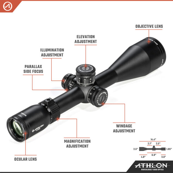 Athlon Optics Heras SPR 6-24x56 APRS9 FFP IR MIL Reticle - Image 3