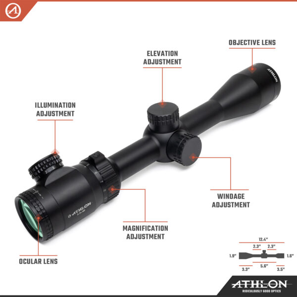 Athlon Optics Neos 3-9x40 Muzzle Loader BDC 250 SFP IR MOA Reticle - Image 3